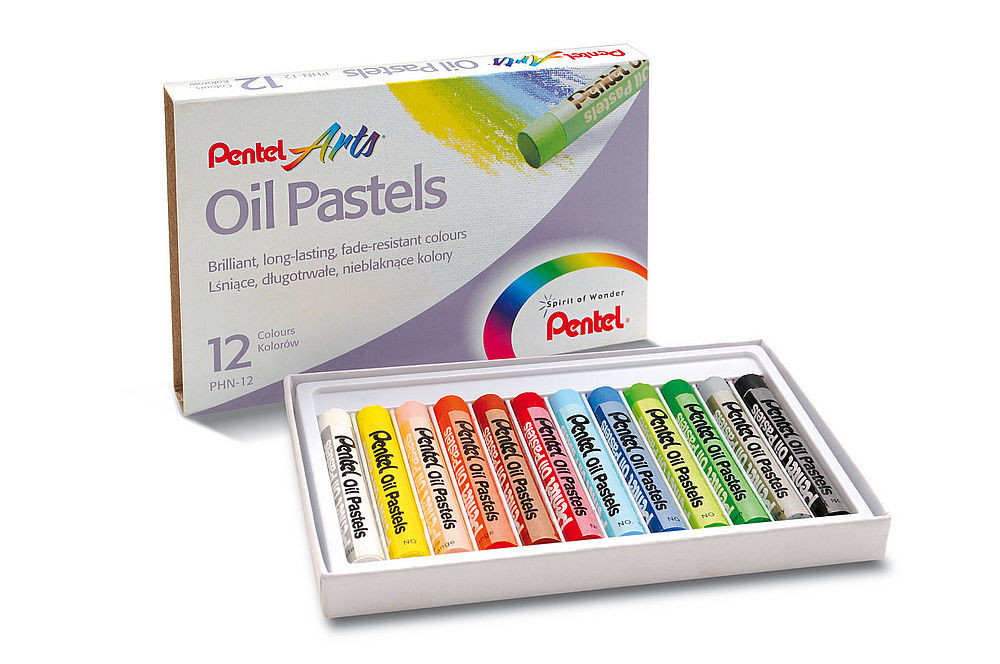 Pastele olejne Pentel 12 kolory