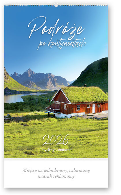 Kalendarz rekl. PODRÓŻE PO KONTYNENTACH LUCRUM RW11