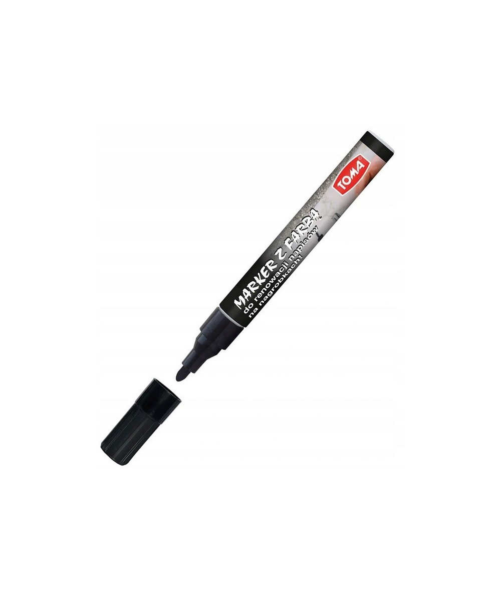 Marker z farbą do renowacji TO-448 Toma czarny