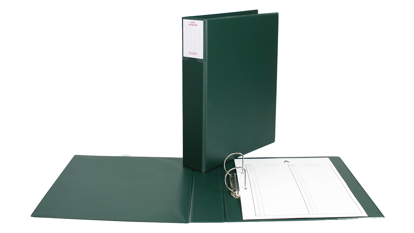 Segregator do akt osobowych  5,5cm 2R/D40 c. zieleń Biurfol
