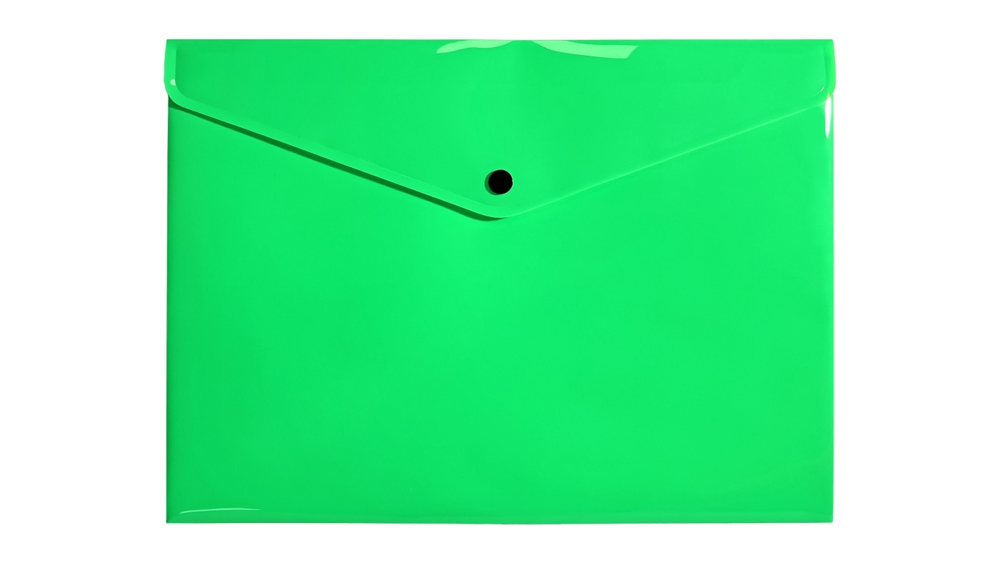 Teczka kopertowa A4 PP neon zielona Biurfol