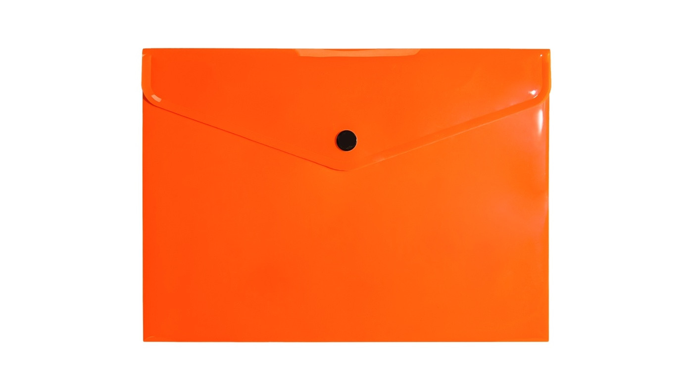 Teczka kopertowa A5 PP neon pomarańczowa Biurfol