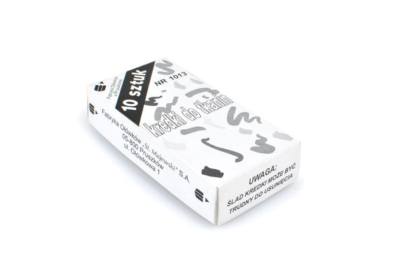 Kredki do tkanin 10szt. czarne St.Majewski