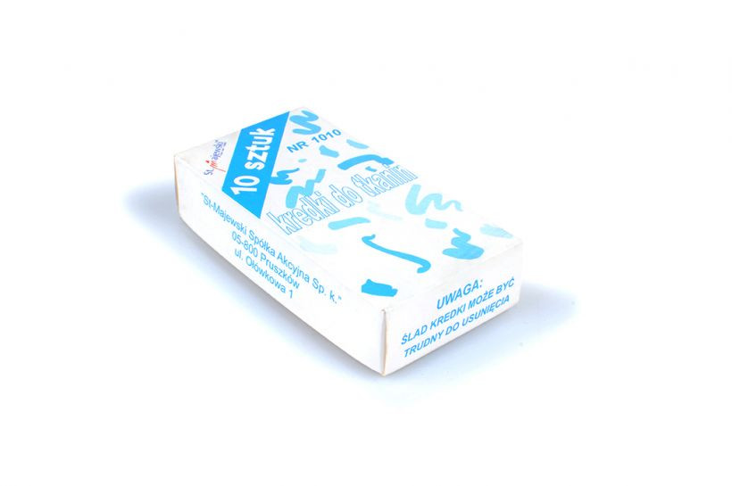 Kredki do tkanin 10szt. niebieskie St.Majewski