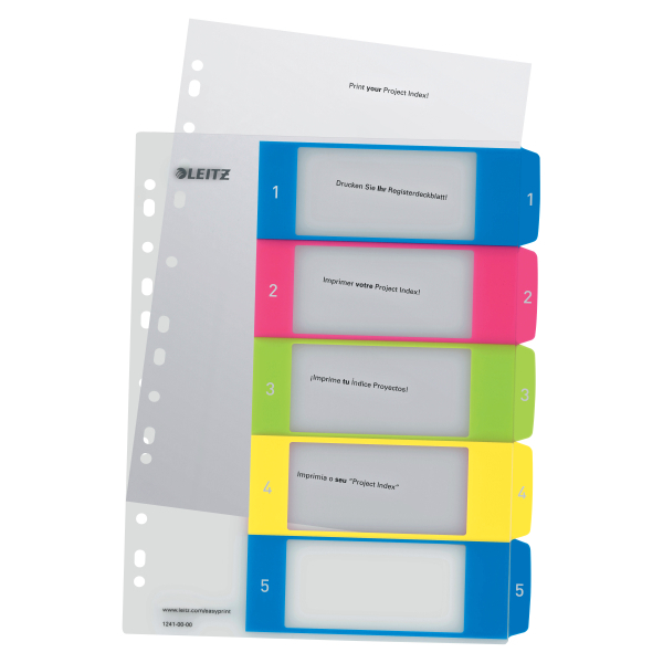 Przekładki numeryczne Leitz WOW A4+/5k.