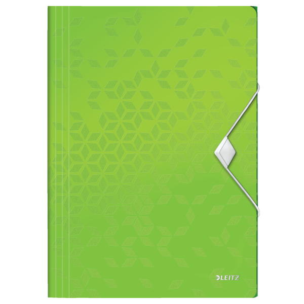 Teczka z gumką Leitz WOW PP 15mm zielona