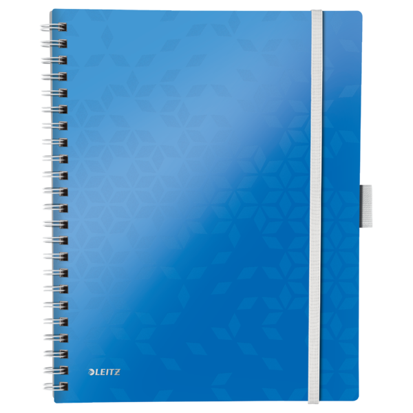 Kołonotatnik Leitz WOW Be Mobile A4/80k. niebieski kratka