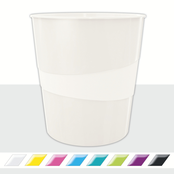 Kosz na śmieci Leitz WOW 15L biały