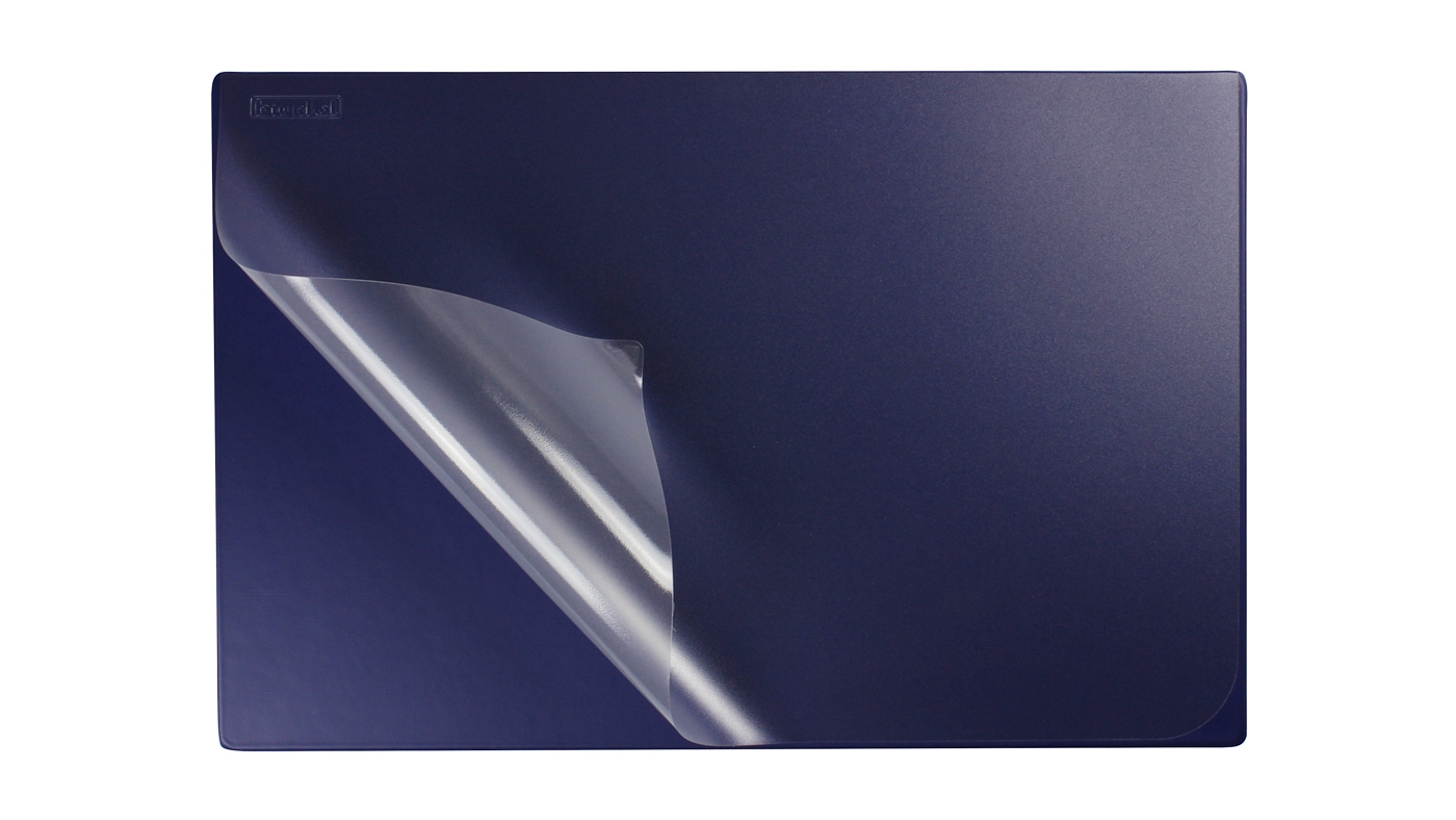 Podkład na biurko z folią 38x58 Biurfol granatowy