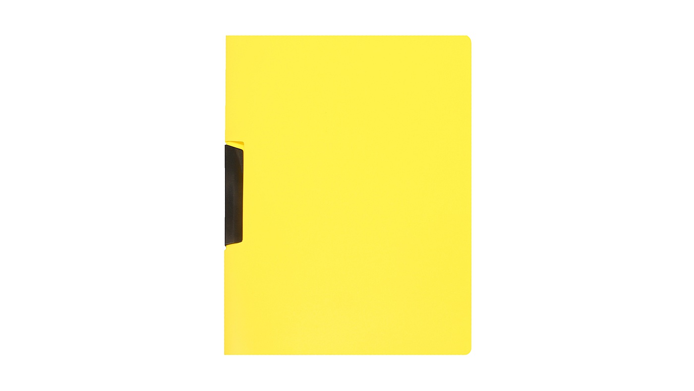 Skoroszyt z klipem A4 Biurfol żółty