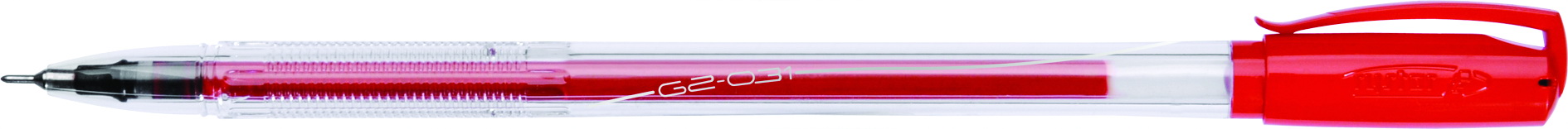 Długopis żelowy Rystor, GZ-031 czerwony