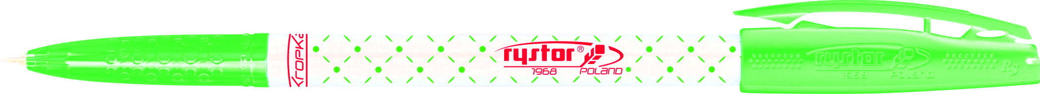 Długopis Rystor Kropka, 448 zielony