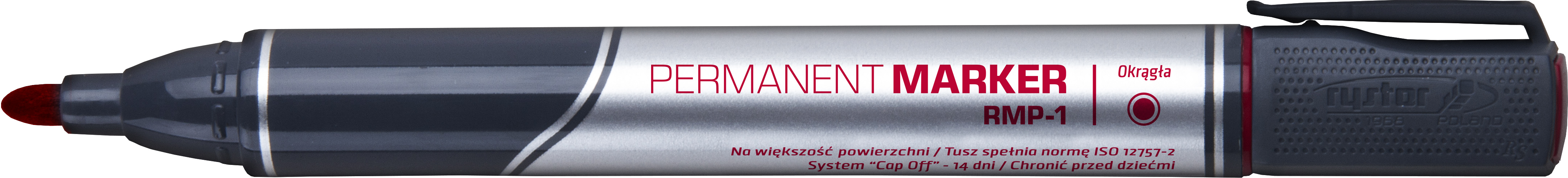 Marker permanentny Rystor RMP-1 432 czerwony