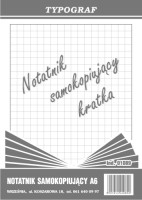 Notatnik samokopiujący (kratka) Typograf A6