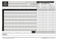 Roczna karta obecności w pracy Typograf A5