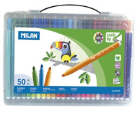 Pisaki w plastikowej walizce Milan 50kol