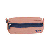 Piórnik kwadratowy z 2 suwakami MILAN SERIA 1918 różowy