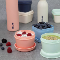 Pojemnik na lunch kwadratowy 0,33l niebieski Milan