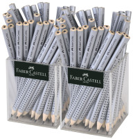 Ołówek Grip Jumbo B srebrny Faber Castell