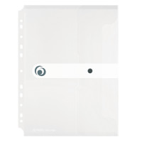 Teczka A4 kopert. wpinana Easy Herlitz 11292935 biała transp.