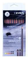 Ołówki Graduate Graphite 4H-6B 12szt Lyra