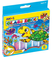 Farby witrażowe 10ml 6 kolorów Amos