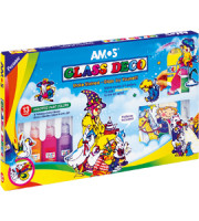 Farby witrażowe 22ml 12kol+kontur Amos