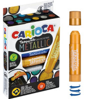 Farby w sztyfcie metaliczne Temperello 6 kolorów