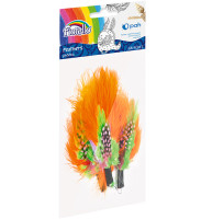 Piórka 11-13cm 3szt. Fiorello nakrapiane