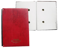 Teczka do podpisu A4/20k. harmonijkowa z gąbką bordowa Warta