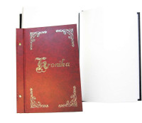 Kronika A4/100k. złocona bordowa Warta