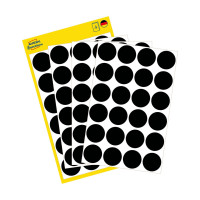 Etykieta biurowa Kropki (koła) śr. 18mm (96szt.) czarne 3003 Avery