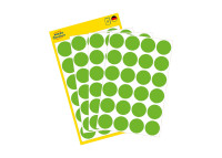 Etykieta biurowa Kropki (koła) śr. 18mm (96szt.) zielone 3597 Avery