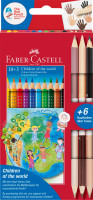 Kredki trójkątne Faber Castell Edycja Children of the world 16 kolorów