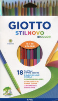 Kredki dwustronne Giotto Stilnovo Bicolor 18 szt / 36 kolorów