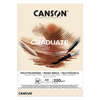 Blok A3/20k Mixed-Media Yellow Ochre 220g Canson Graduate