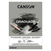 Blok A3/20k Mixed-Media Grey 220g Canson Graduate