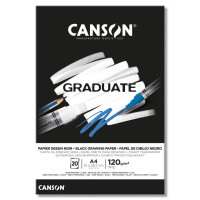 Blok A4/20k rysunkowy czarny 120g Canson Graduate