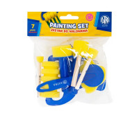 Zestaw gąbek i wałków do malowania 1 - 7 el. (6 stempelków, 1 wałek) Astra