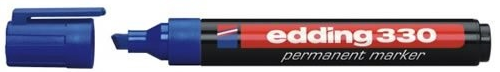 Marker permanentny Edding 330 niebieski ścięty