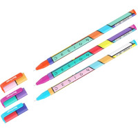 Długopis ze skuwką niebieski 0,7 Color Block Berlingo