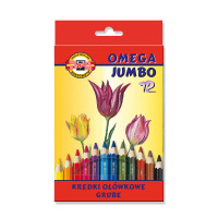 Kredki ołówkowe Koh-I-Noor Jumbo 12 kolorów