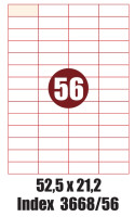 Etyk. EMEKO 52,5x21,2 (100) biała EP (56 na arkuszu) EP 3668/56