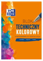 Blok techniczny Oxford A4/10k kolor 225g