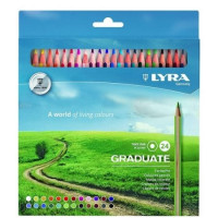 Kredki Graduate 24kol Lyra