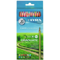 Kredki ołówkowe Lyra Graduate 12 kolorów L2871121