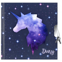 Pamiętnik zamykany na kłódkę 135x135 Unicorn Starpak