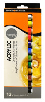 Farba akryl. Simply Acrylic 12x12ml  FILA 126500012
