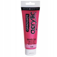Farba Graduate Acrylic 120ml Metallic Red 123120720