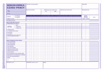 Miesięczna ewidencja czasu pracy MiP 526-1 A4